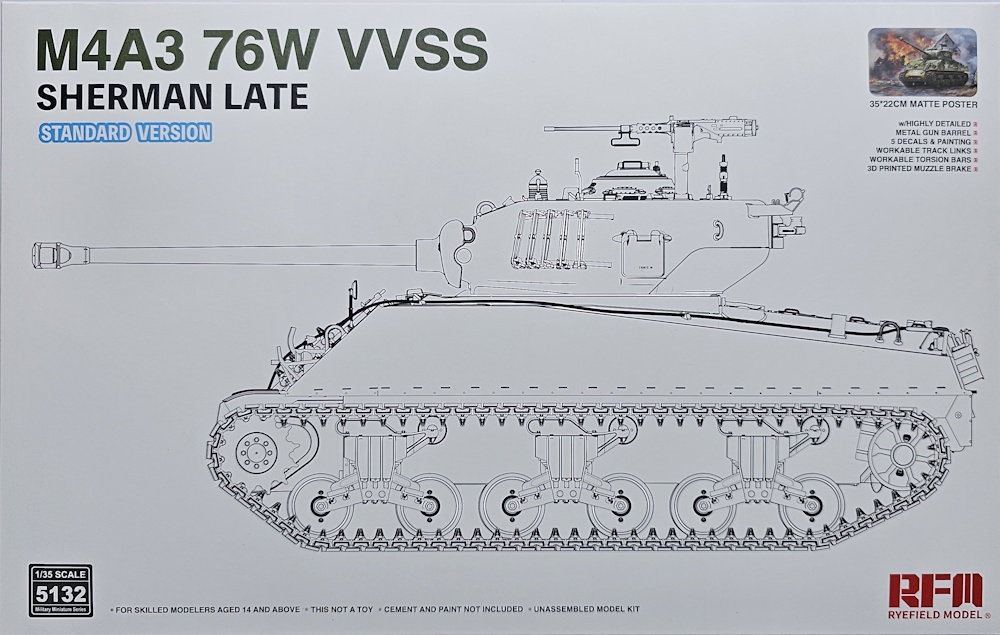 M4A3 Sherman 76W VVSS Late - Standard Version M4A3 Sherman 76W VVSS Late - Standard Version