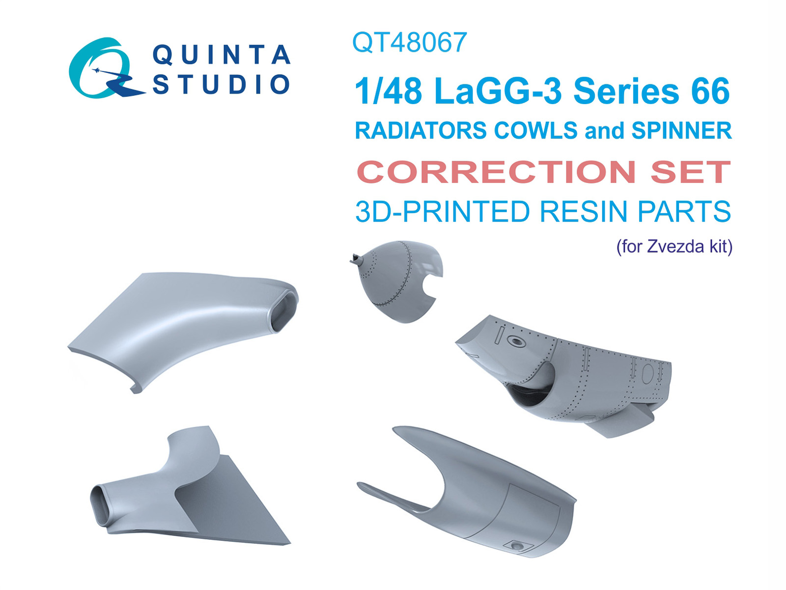 LaGG-3 series 66 Radiators cowls and spinner (Zvezda)