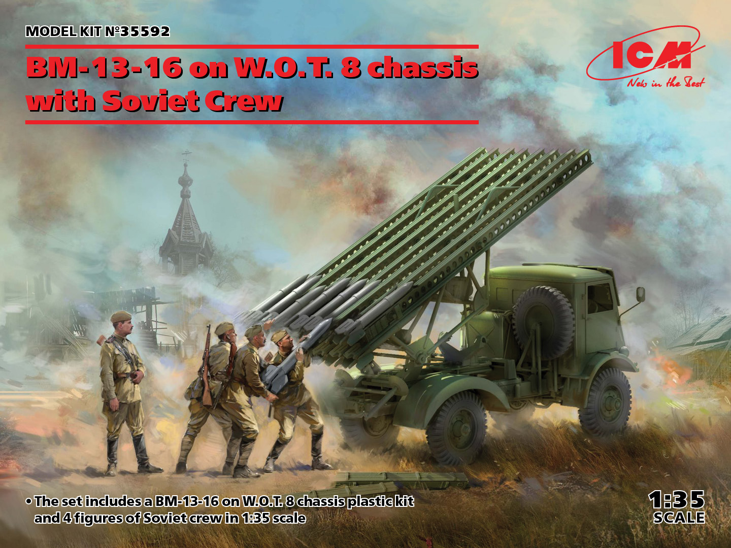 BM-13-16 on W.O.T. 8 chassis with Soviet Crew BM-13-16 on W.O.T. 8 chassis with Soviet Crew