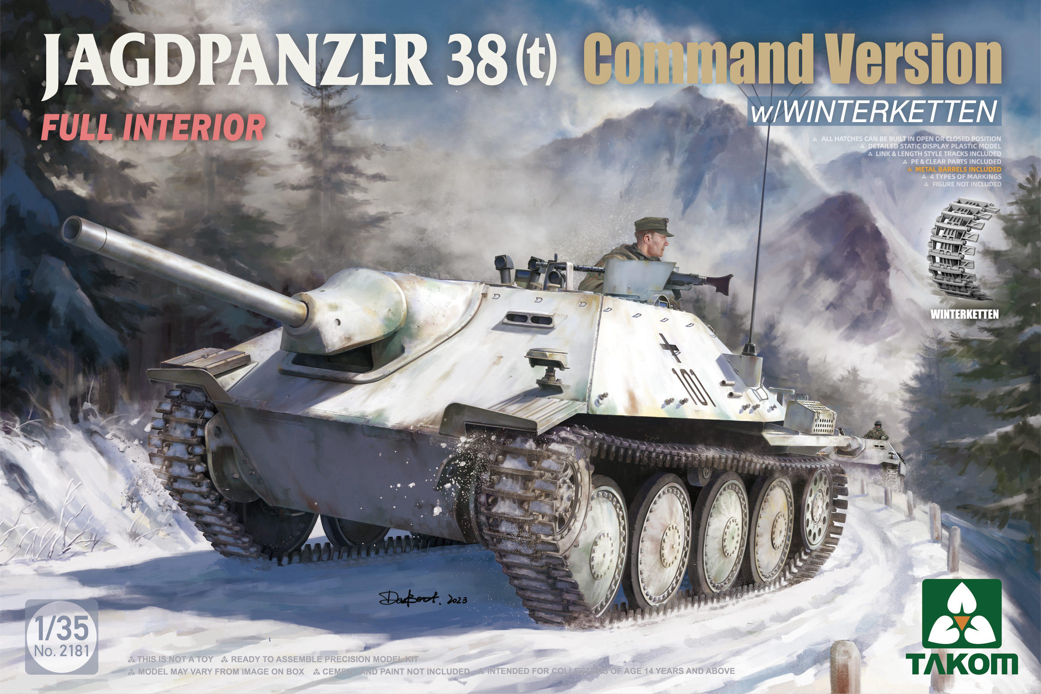 Jagdpanzer 38(t) Hetzer - Command Version - Full Interior - mit Winterketten