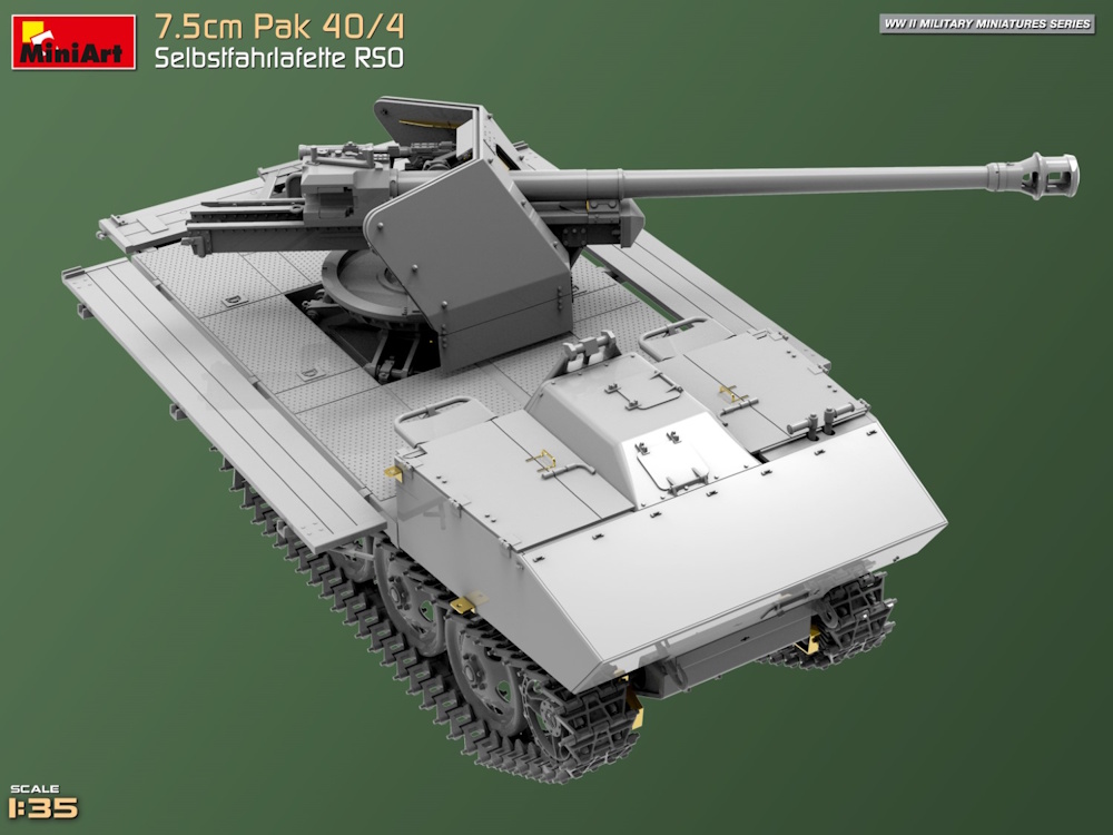 7.5cm Pak 40/4. Selbstfahrlafette RSO
