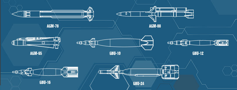 U.S. Laser-Guided Bombs & Anti-Radiation Missiles