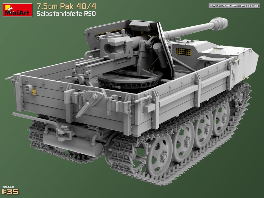 7.5cm Pak 40/4. Selbstfahrlafette RSO