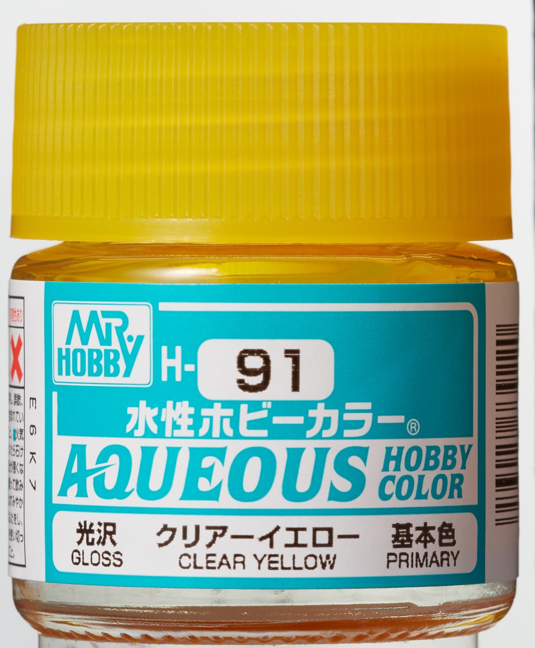 Mr. Aqueous Hobby Color - Clear Yellow - H91 - Gelb Transparent Mr. Aqueous Hobby Color - Clear Yellow - H91 - Gelb Transparent