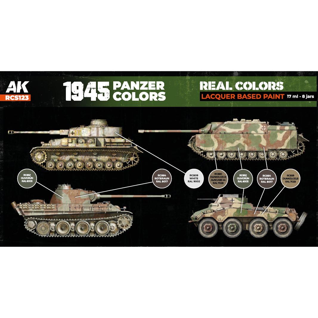 1945 Panzer Colors SET 1945 Panzer Colors SET