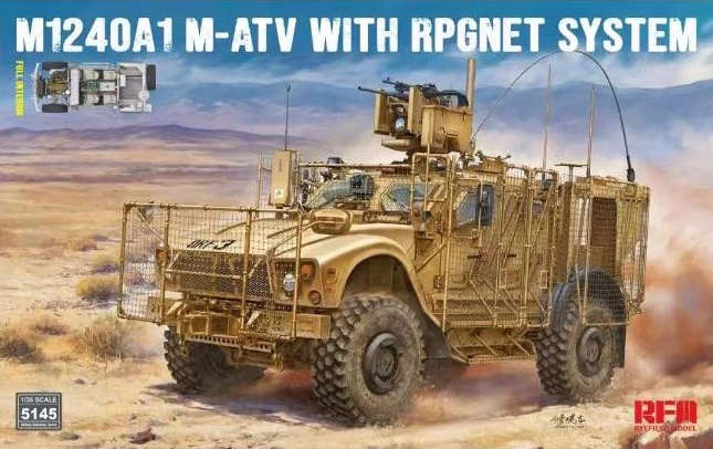 U.S MRAP All Terrain Vehicle M1240A1 M-ATV with RPGNET System