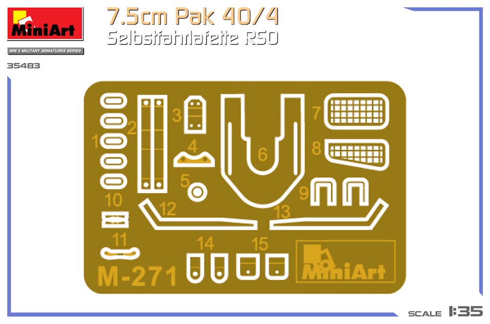 7.5cm Pak 40/4. Selbstfahrlafette RSO