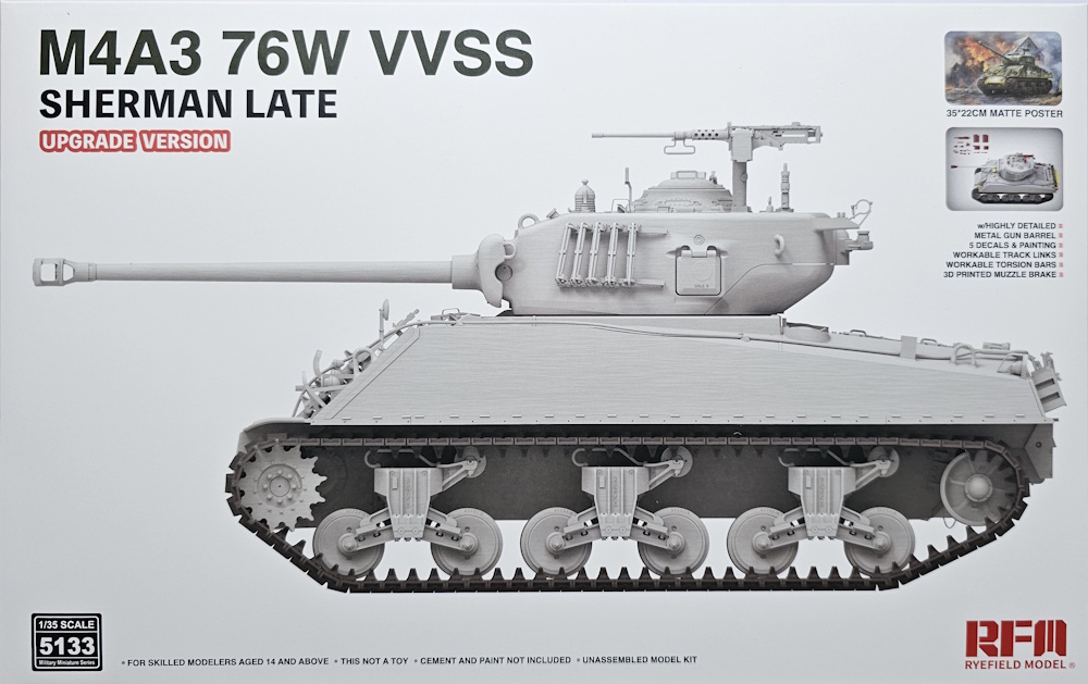 M4A3 Sherman 76W VVSS Late - Upgrade Version M4A3 Sherman 76W VVSS Late - Upgrade Version