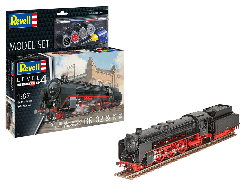 Model Set Schnellzuglokomotive BR02-Tender 2'2'T30 Model Set Schnellzuglokomotive BR02-Tender 2'2'T30