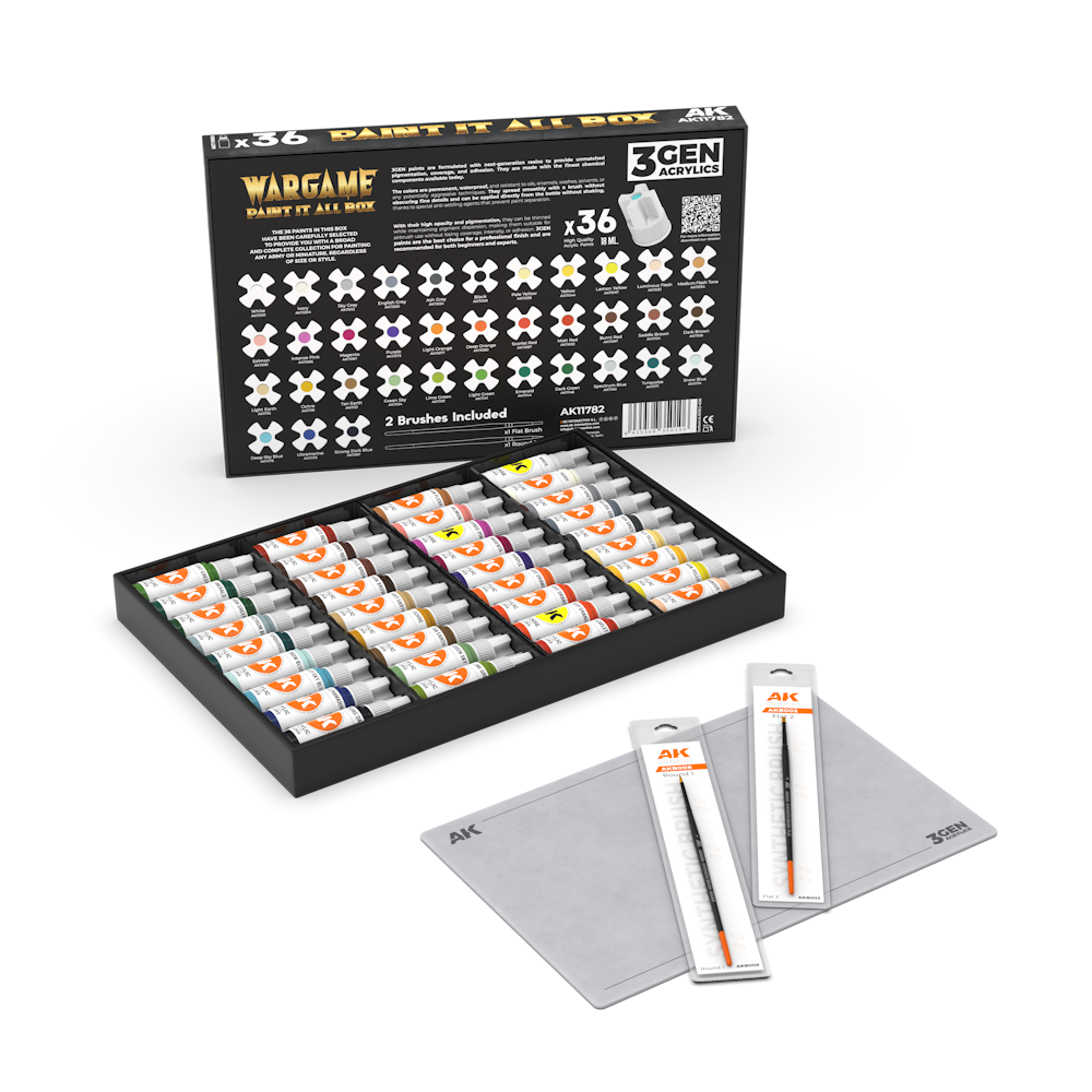 WARGAME PAINT IT ALL BOX x36 WARGAME PAINT IT ALL BOX x36
