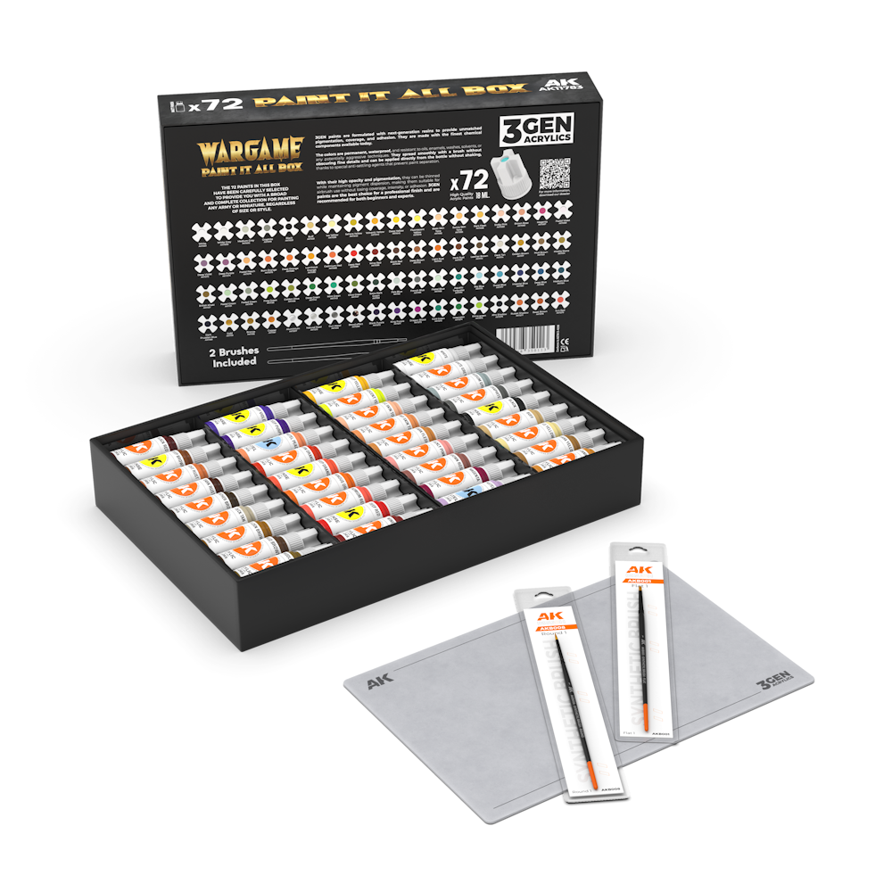 WARGAME PAINT IT ALL BOX x72 WARGAME PAINT IT ALL BOX x72