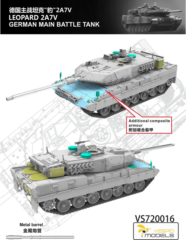 Leopard 2 A7V - German Main Battle Tank 2016 Production Leopard 2 A7V - German Main Battle Tank 2016 Production