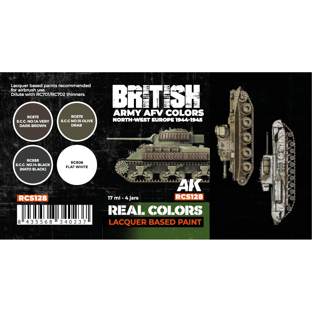 British Army AFV Colors. North-West Europe 1944-1945 SET