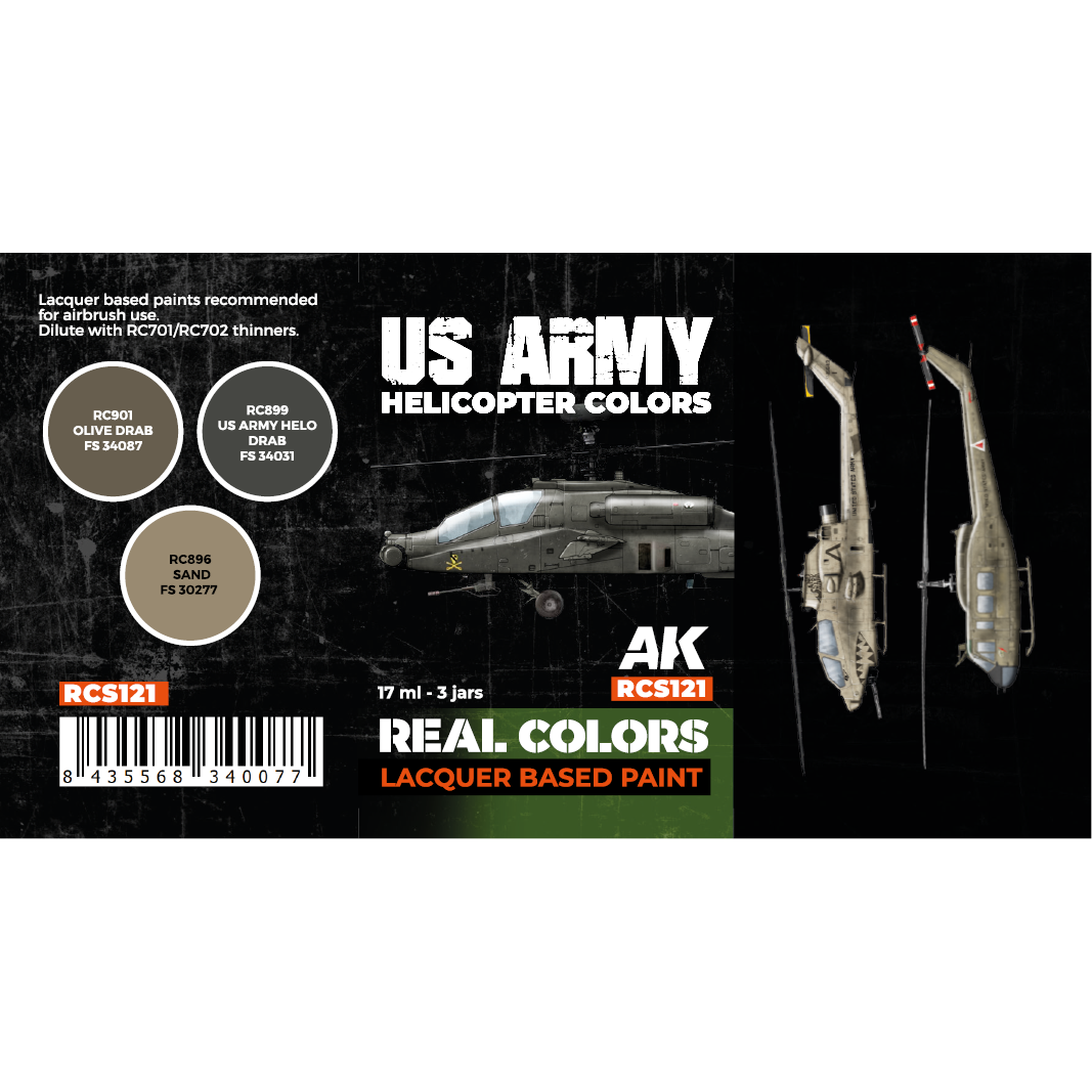 US Army Helicopter Colors SET US Army Helicopter Colors SET