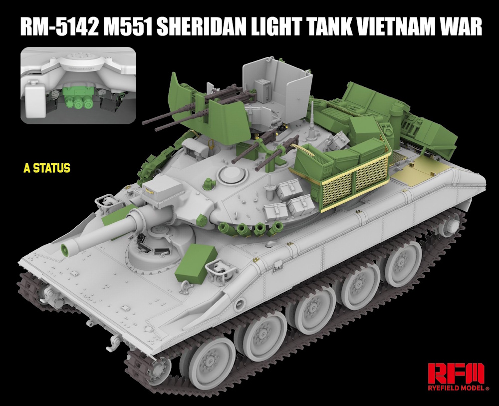 M551 Light Tank Sheridan Vietnam War
