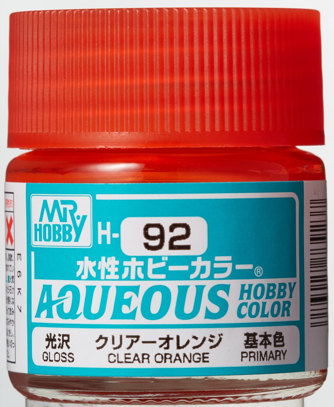 Mr. Aqueous Hobby Color - Clear Orange - H92 - Orange Transparent Mr. Aqueous Hobby Color - Clear Orange - H92 - Orange Transparent