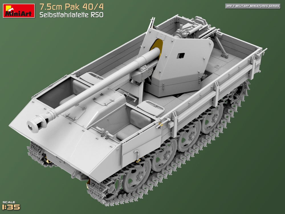 7.5cm Pak 40/4. Selbstfahrlafette RSO