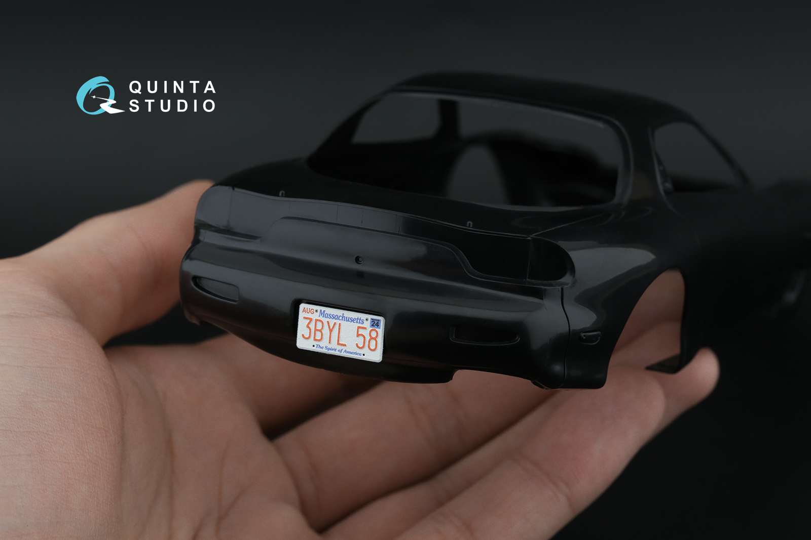 Mazda RX-7FD 3D-Printed & coloured Interior on decal paper (Tamiya) (with metal sticker parts)