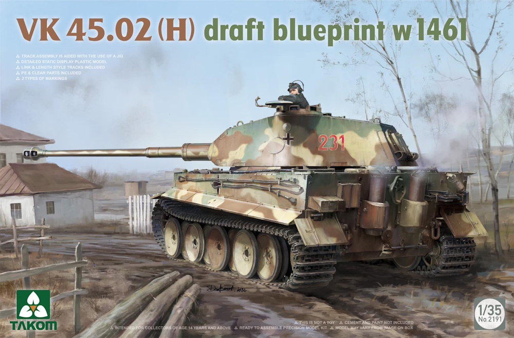 VK45.02(H) - Draft Blueprint w1461