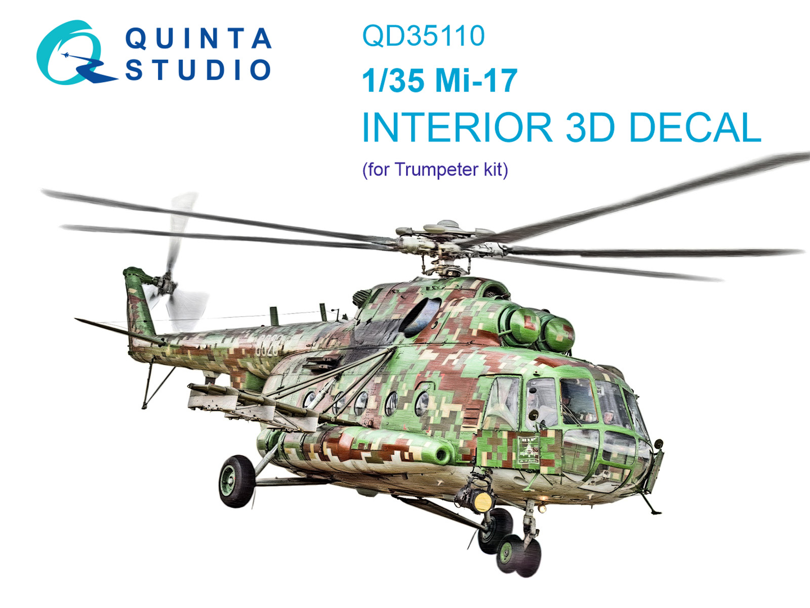 Mi-17 3D-Printed & coloured Interior on decal paper (Trumpeter)