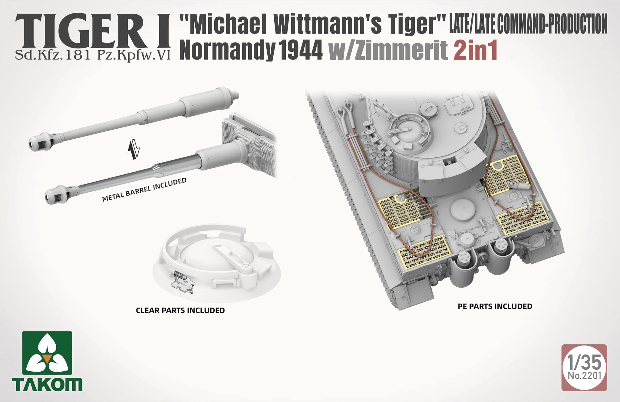 Tiger I "Michael Wittmann's Tiger" - Normandy 1944 - Late-Production w/Zimmerit - 2 in 1