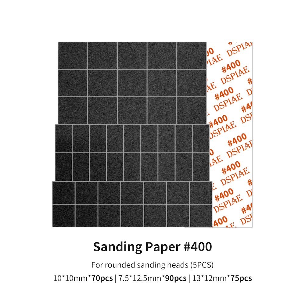 Ersatz Schleifpapier für Hubschleifer #400 (Gebogen) - Sanding Paper For ES-A #400 (Arc)  - MSP-ES04