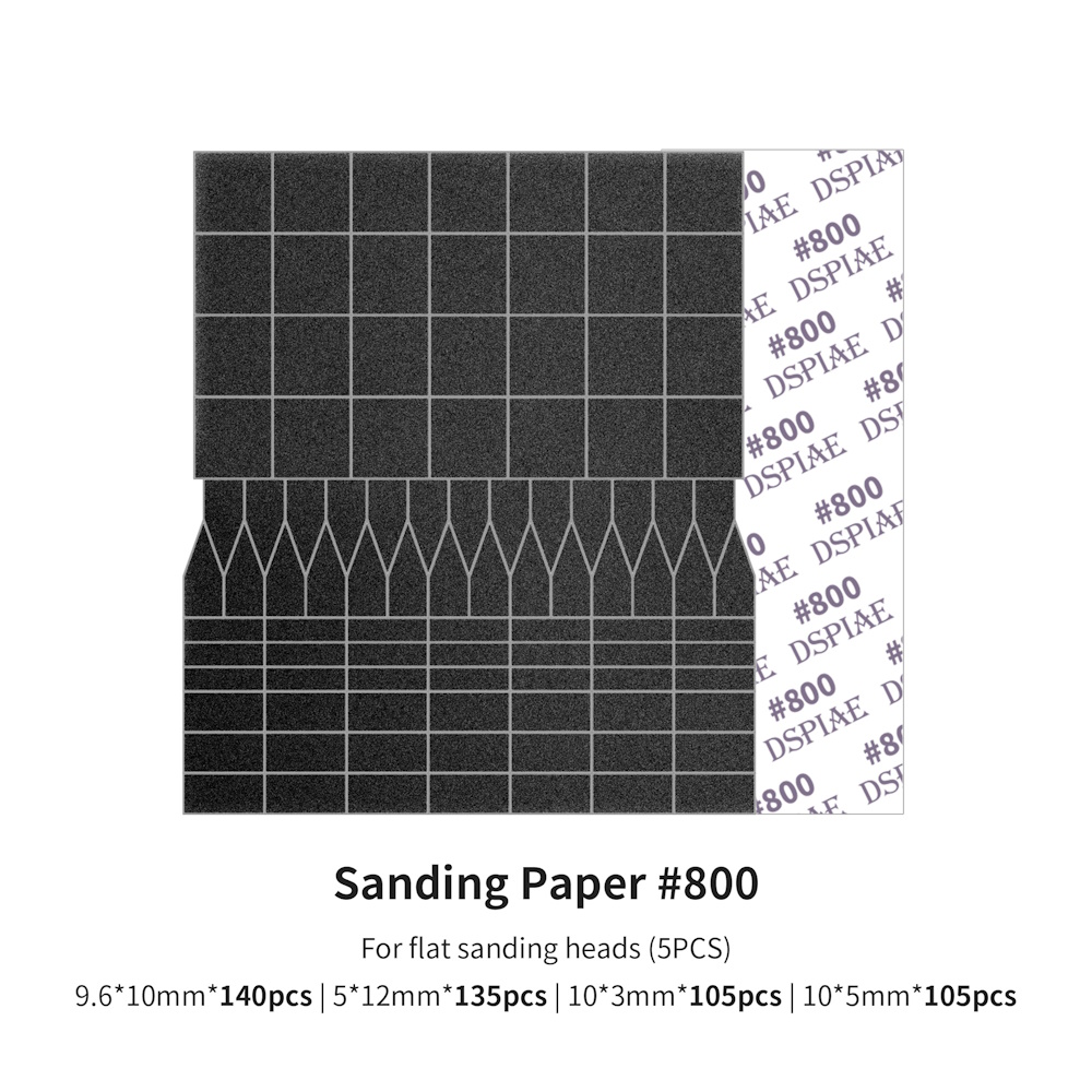 Ersatz Schleifpapier für Hubschleifer #800 (Flach) - Sanding Paper For ES-A #800 (Flat)  - SP-ES08