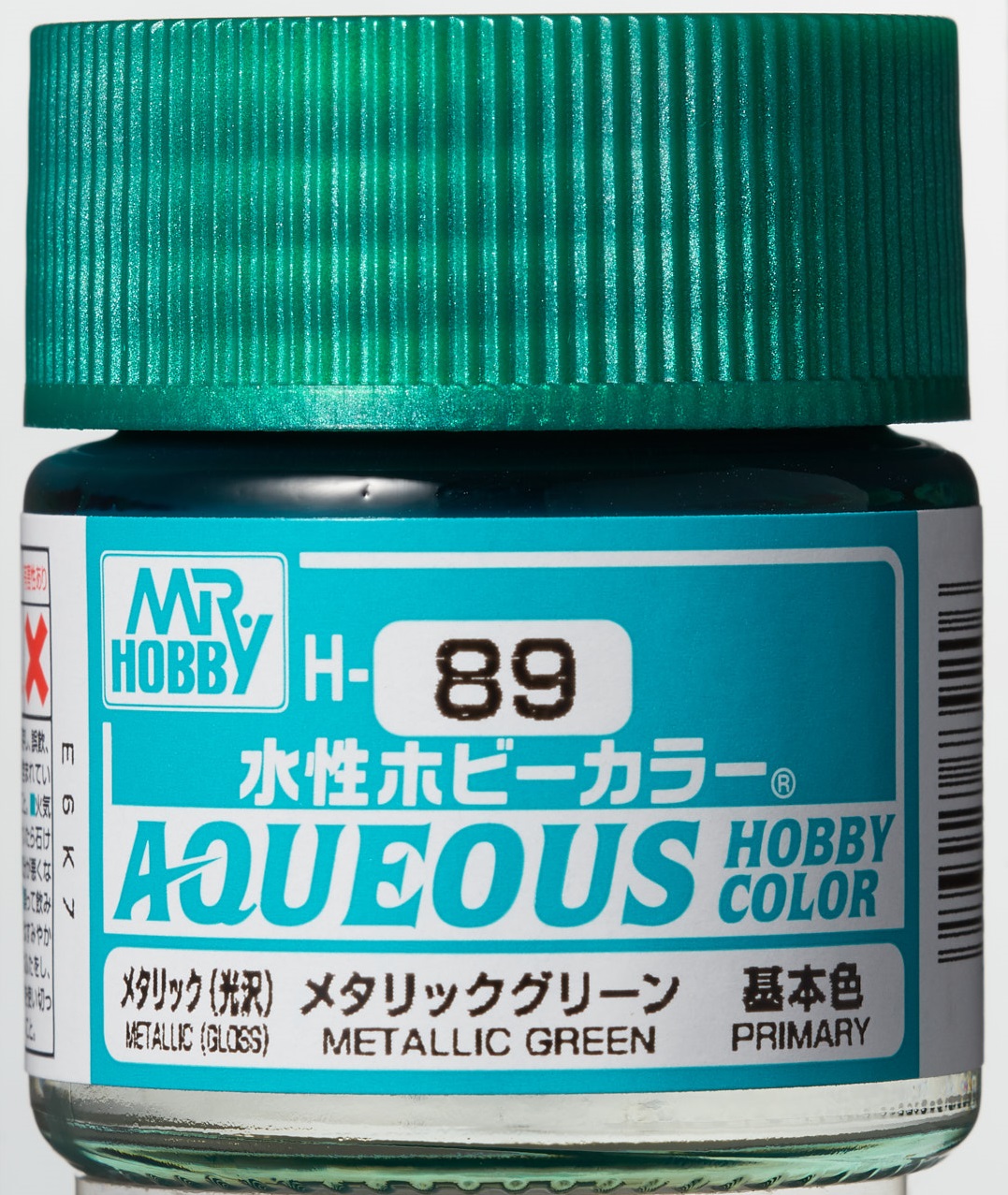 Mr. Aqueous Hobby Color - Metallic Green - H89 - Metallic Grün