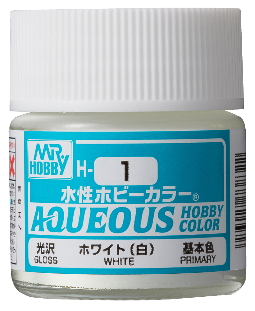 Mr. Aqueous Hobby Color - White - H1 - Weiß