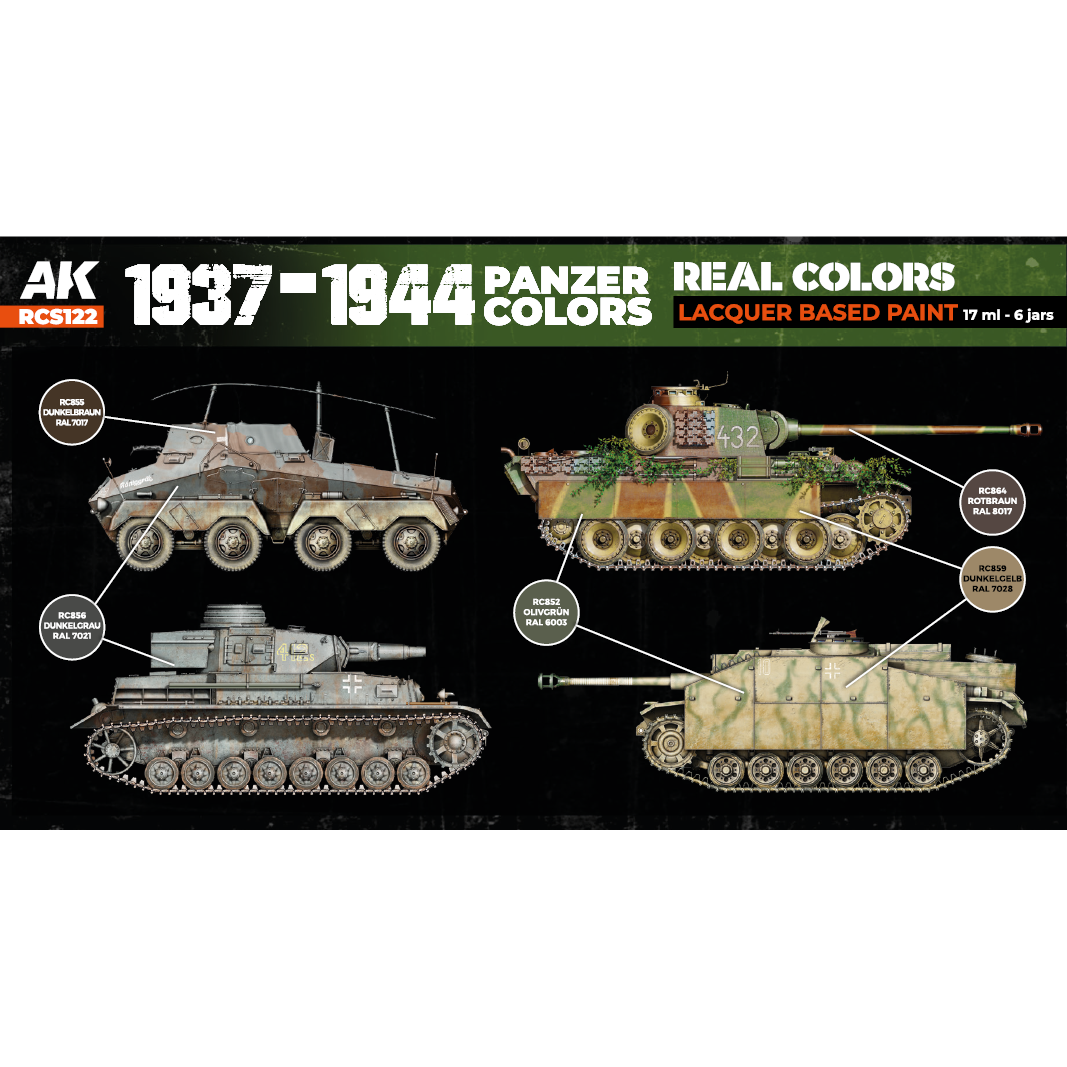 1937-1944 Panzer Colors SET