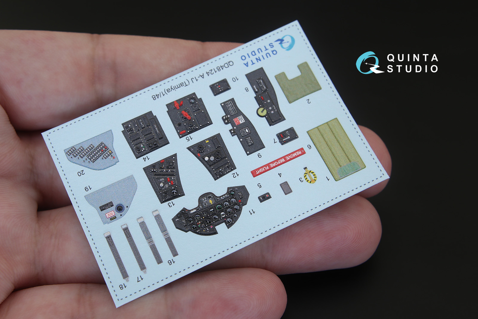 A-1J 3D-Printed & coloured Interior on decal paper (for Tamiya kit)