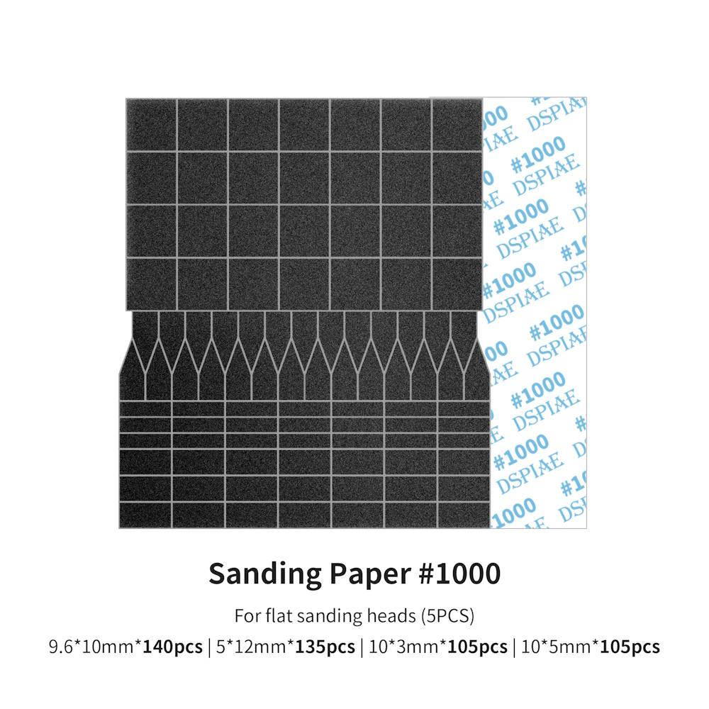 Ersatz Schleifpapier für Hubschleifer #1000 (Flach) - Sanding Paper For ES-A #1000 (Flat)  - SP-ES10