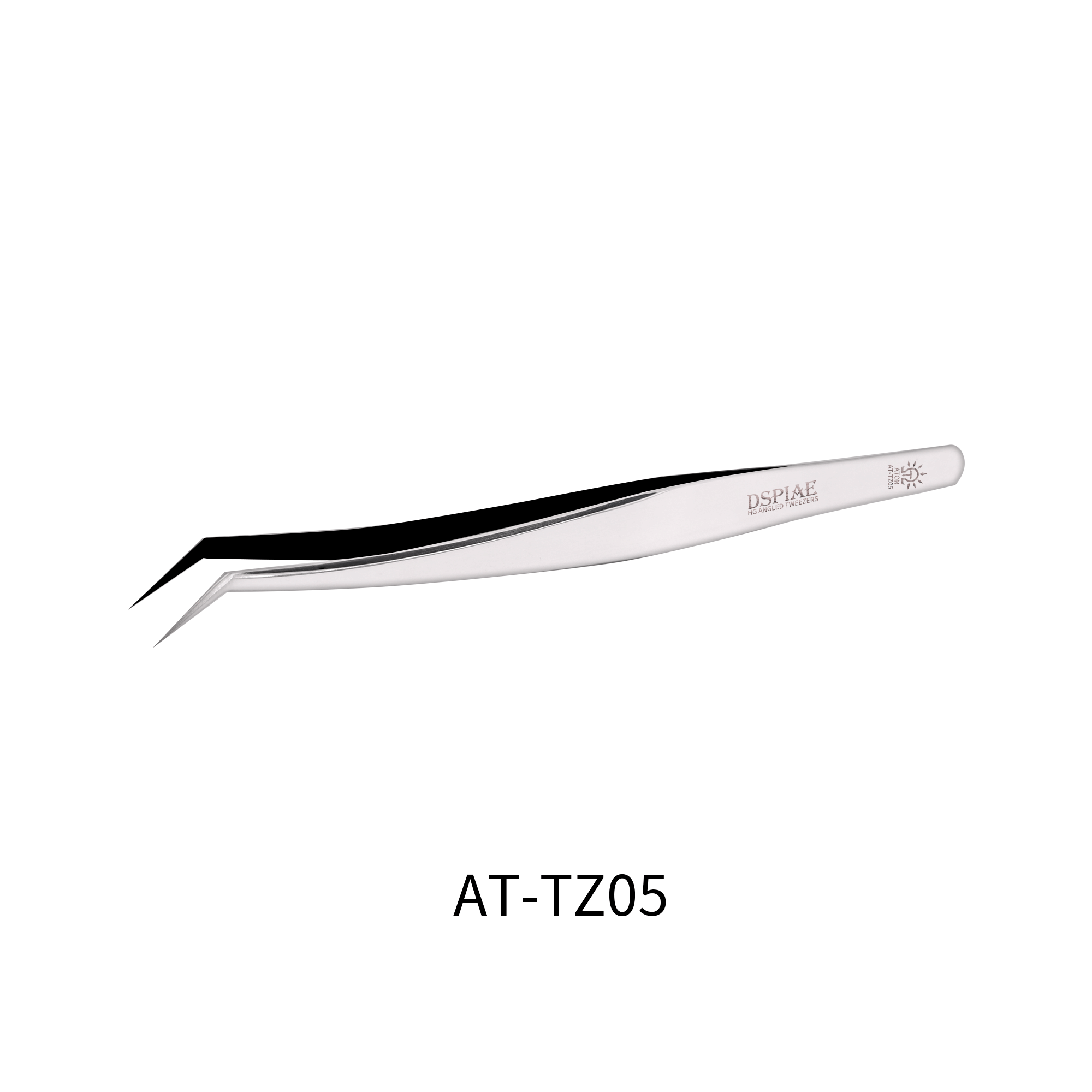 Abgewinkelte Pinzette (Spitz) - Angled Tweezer - AT-TZ05