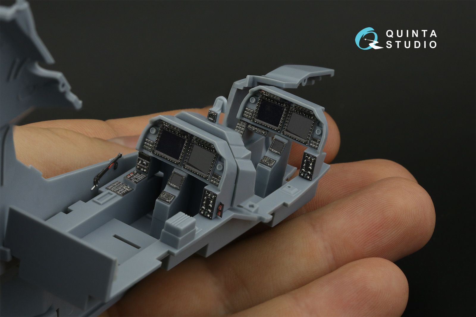 AH-1Z 3D-Printed & coloured Interior on decal paper (Academy) (with 3D-printed resin parts)