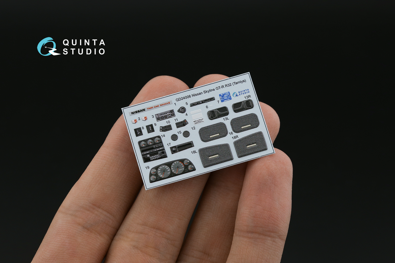 Nissan Skyline GT-R R32 3D-Printed & coloured Interior on decal paper (Tamiya) Nissan Skyline GT-R R32 3D-Printed & coloured Interior on decal paper (Tamiya)