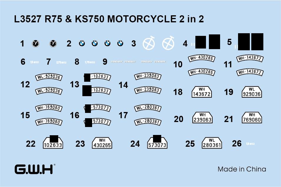 WWII German Motorcycle R75 & KS750 (2 in 2)