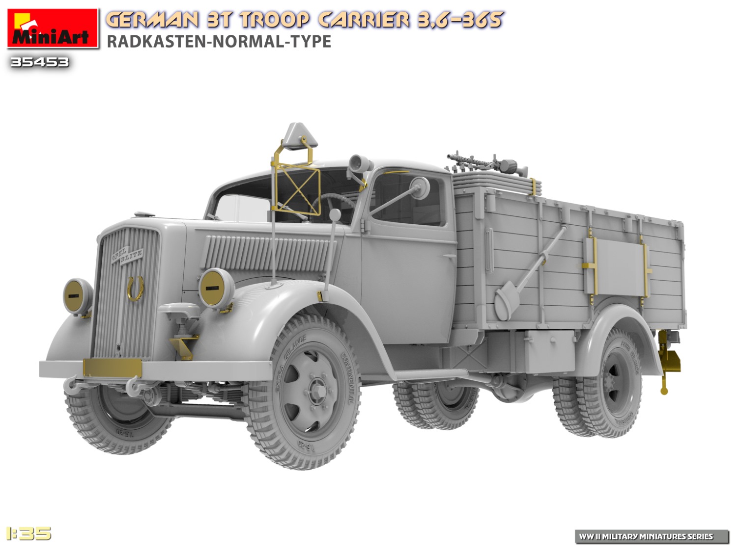 GERMAN 3T TROOP CARRIER 3,6-36S RADKASTEN-NORMAL-TYPE