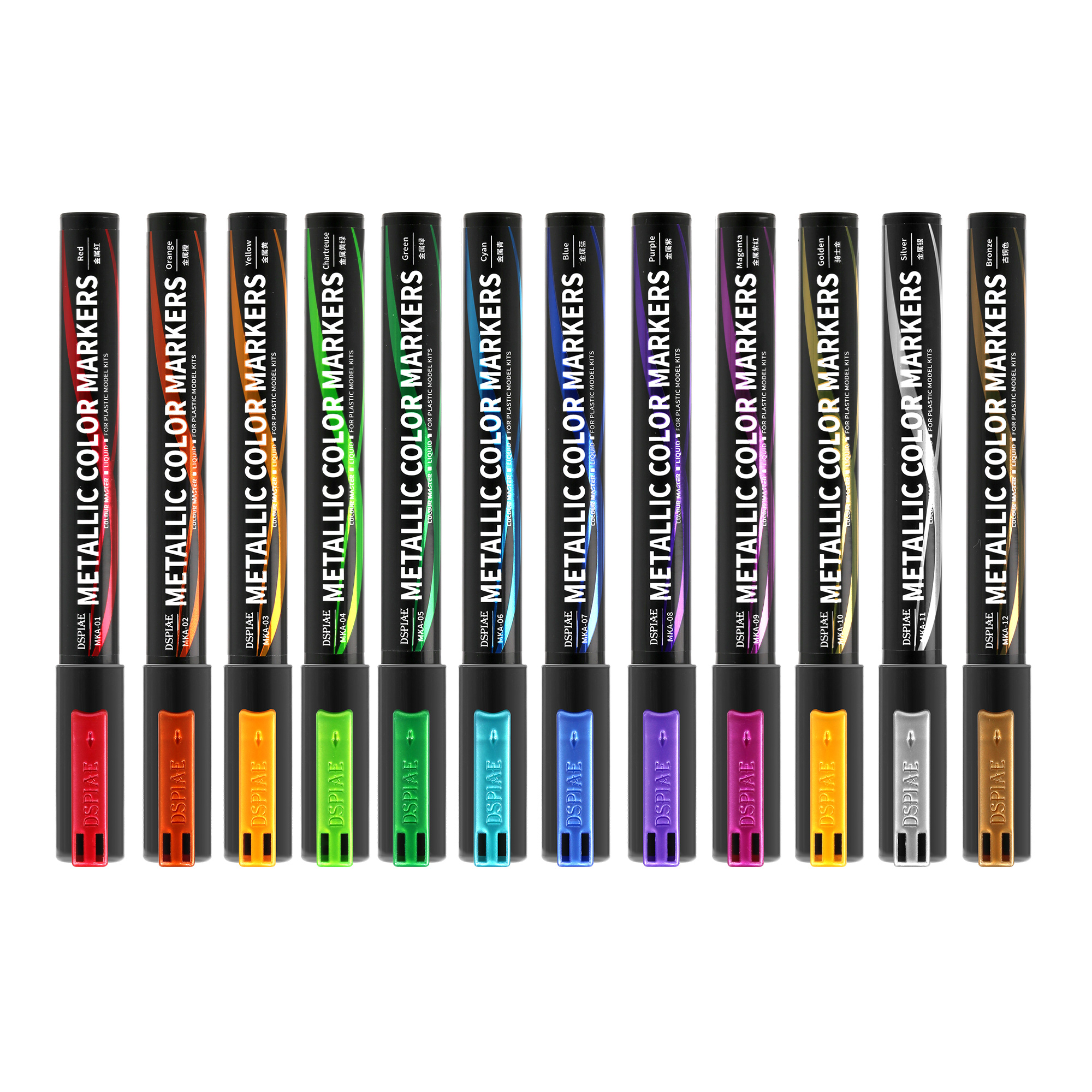 MKA-04 Super Metallic Color Markers - Metallic Chartreuse