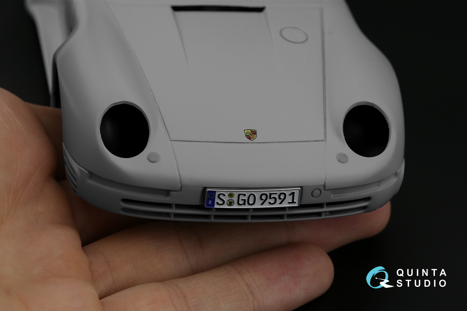 Porsche 959 3D-Printed & coloured Interior on decal paper (Tamiya)