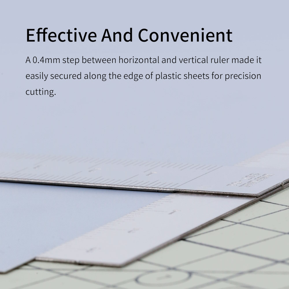 T-Lineal aus Edelstahl - Stainless Steel T Ruler - SST-01