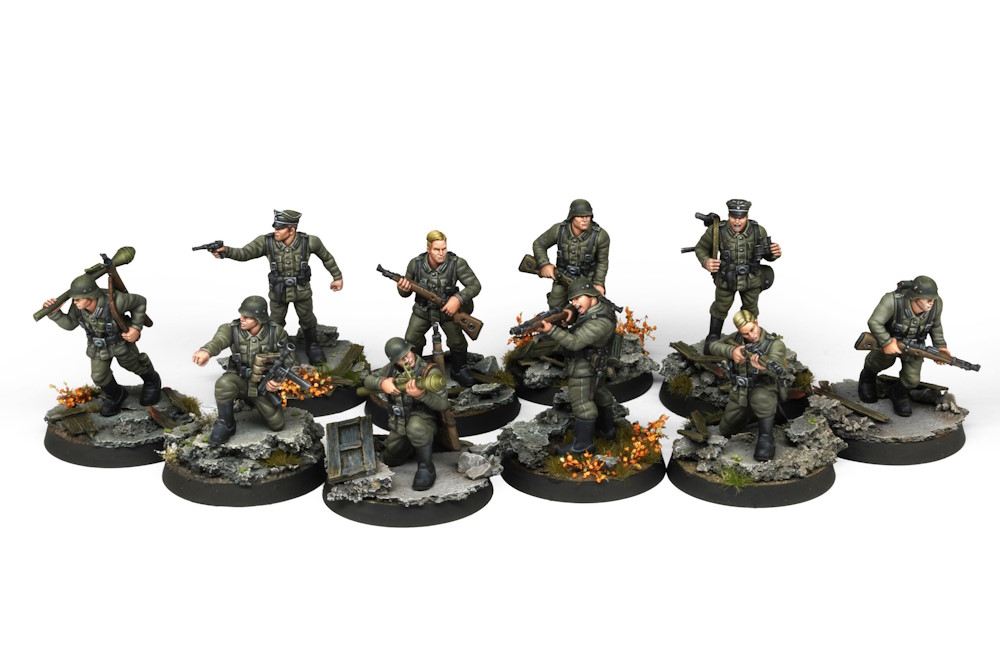 Fortunate Sons · Panzergrenadier Division · 10 Miniatures 30mm Scale Fortunate Sons · Panzergrenadier Division · 10 Miniatures 30mm Scale