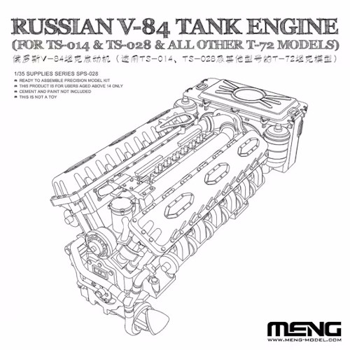 Russian V-84 Engine - Für alle T-72 Modelle