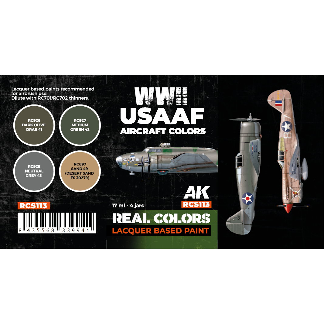 WWII USAAF Aircraft Colors SET