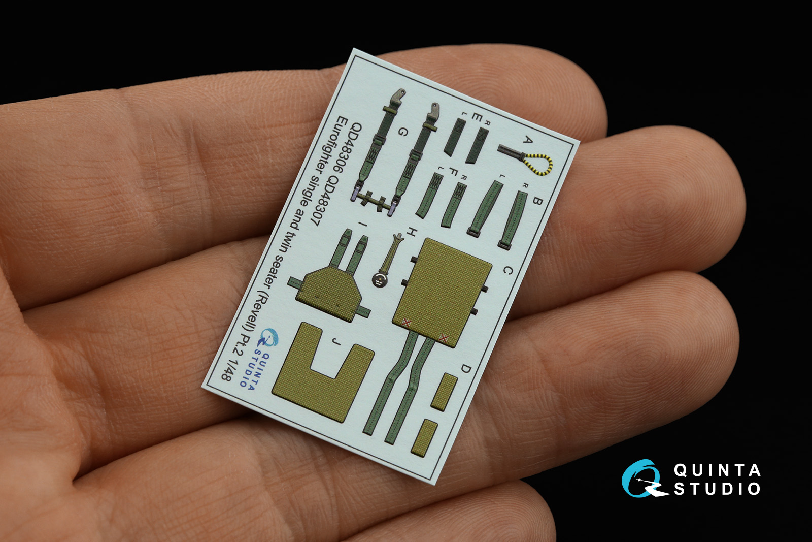 Eurofighter single seater 3D-Printed & coloured Interior on decal paper (Revell)