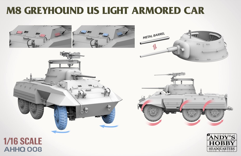 M8 Greyhound US light Armored Car