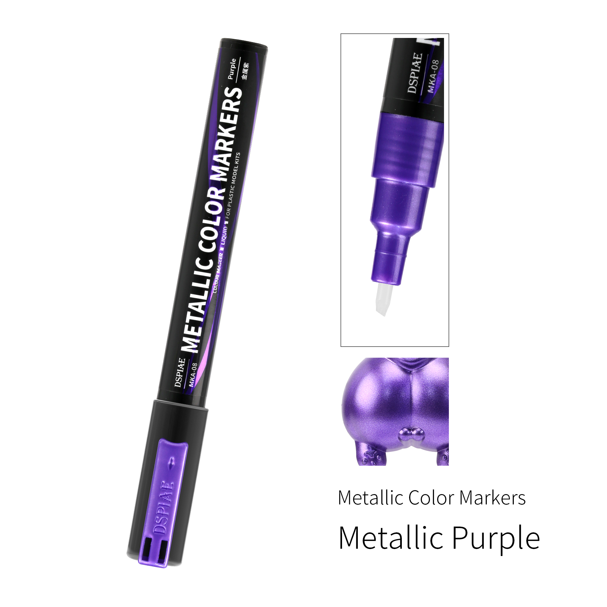MKA-08 Super Metallic Color Markers - Metallic Purple