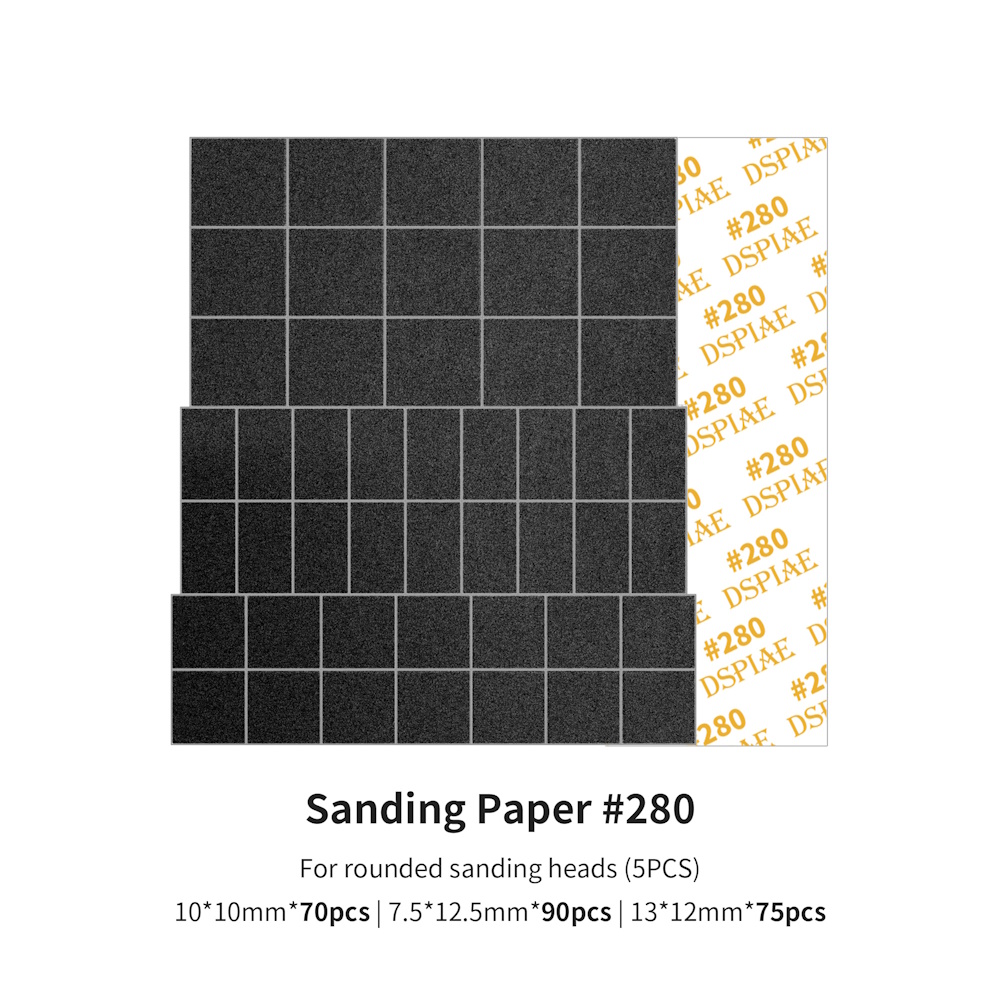 Ersatz Schleifpapier für Hubschleifer #280 (Gebogen) - Sanding Paper For ES-A #280 (Arc)  - MSP-ES02