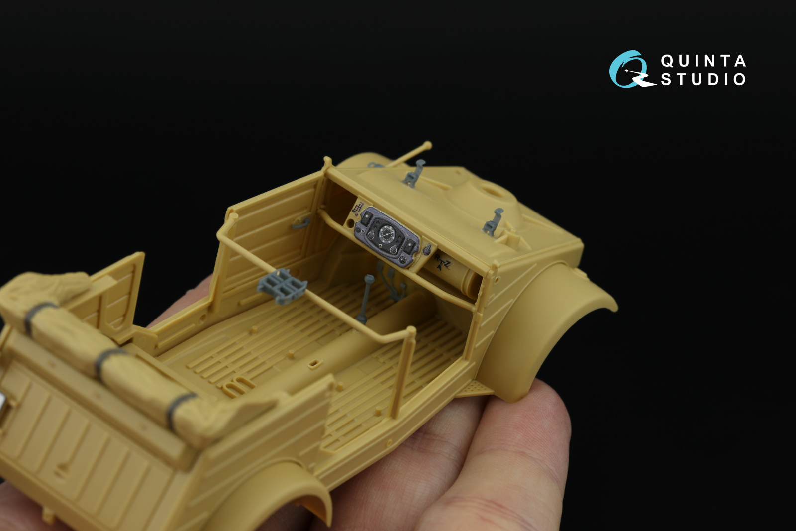 Kubelwagen Type 82 3D-Printed & coloured Interior on decal paper (Tamiya) (with 3D-printed resin parts)