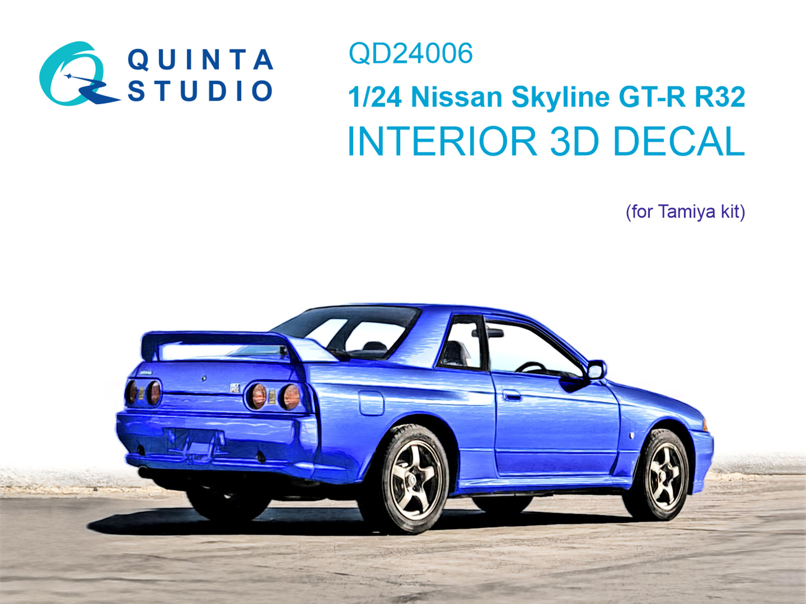 Nissan Skyline GT-R R32 3D-Printed & coloured Interior on decal paper (Tamiya) Nissan Skyline GT-R R32 3D-Printed & coloured Interior on decal paper (Tamiya)