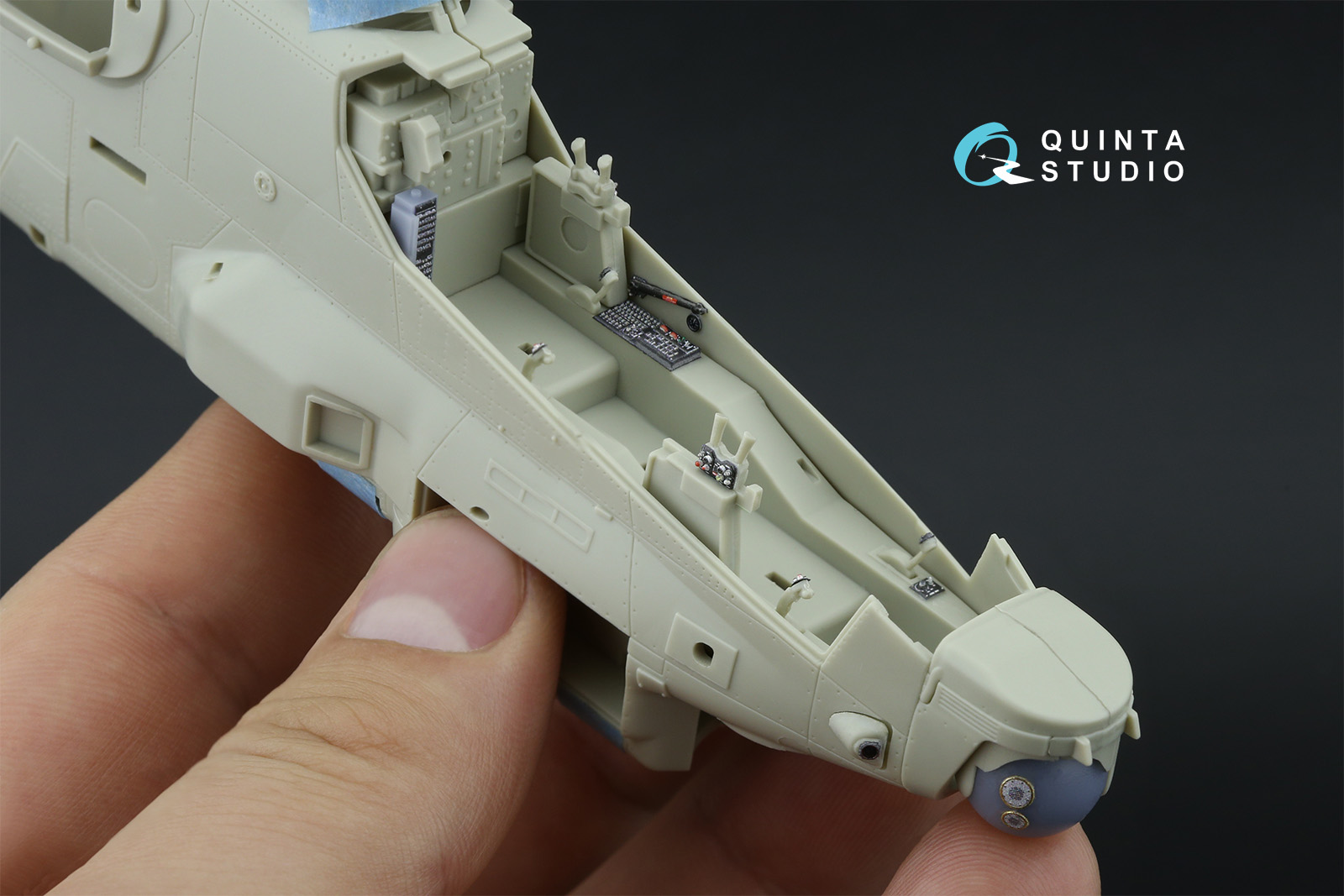 AH-1Z Zulu Cobra/Viper 3D-Printed & coloured Interior on decal paper (KittyHawk) (small version)